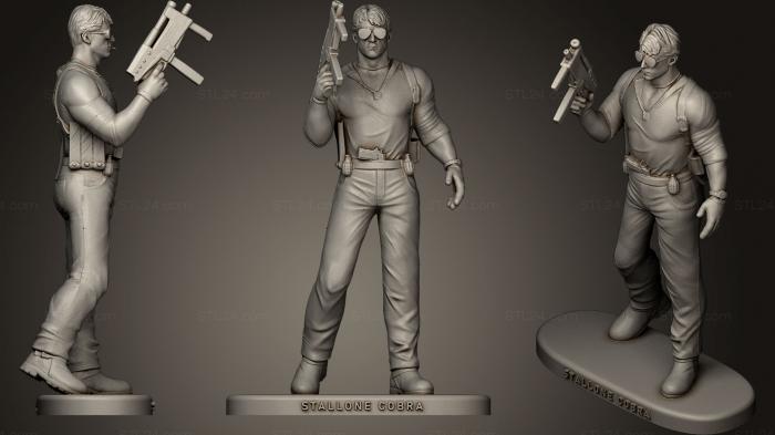 Military figurines (Stallone Cobra, STKW_0145) 3D models for cnc